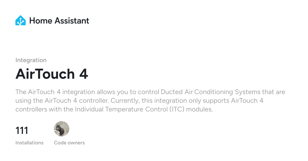 AirTouch 4 - Home Assistant