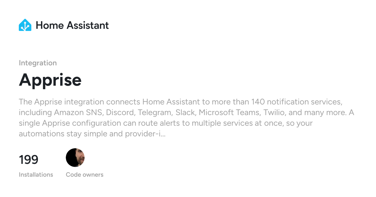 Apprise - Home Assistant