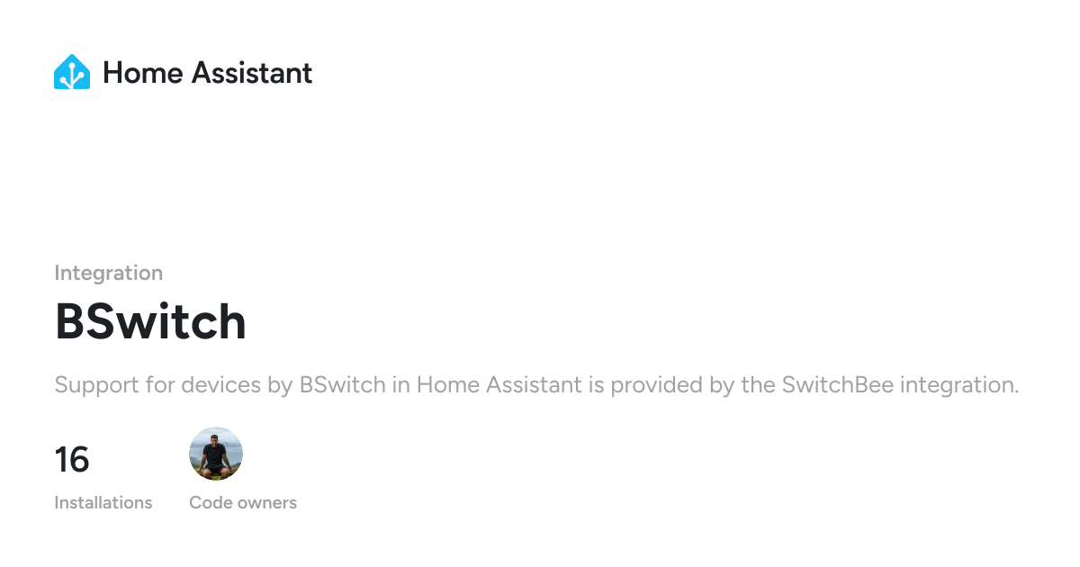 BSwitch - Home Assistant