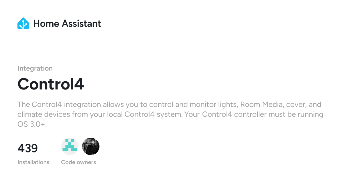 Control4 - Home Assistant