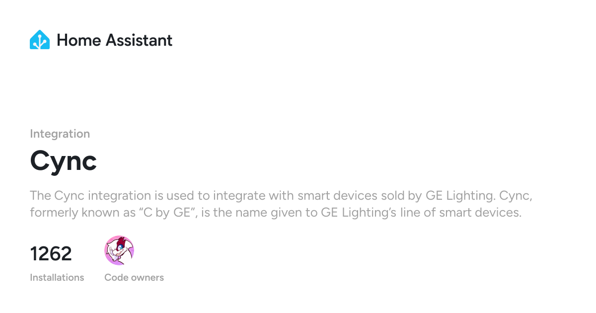 Cync - Home Assistant