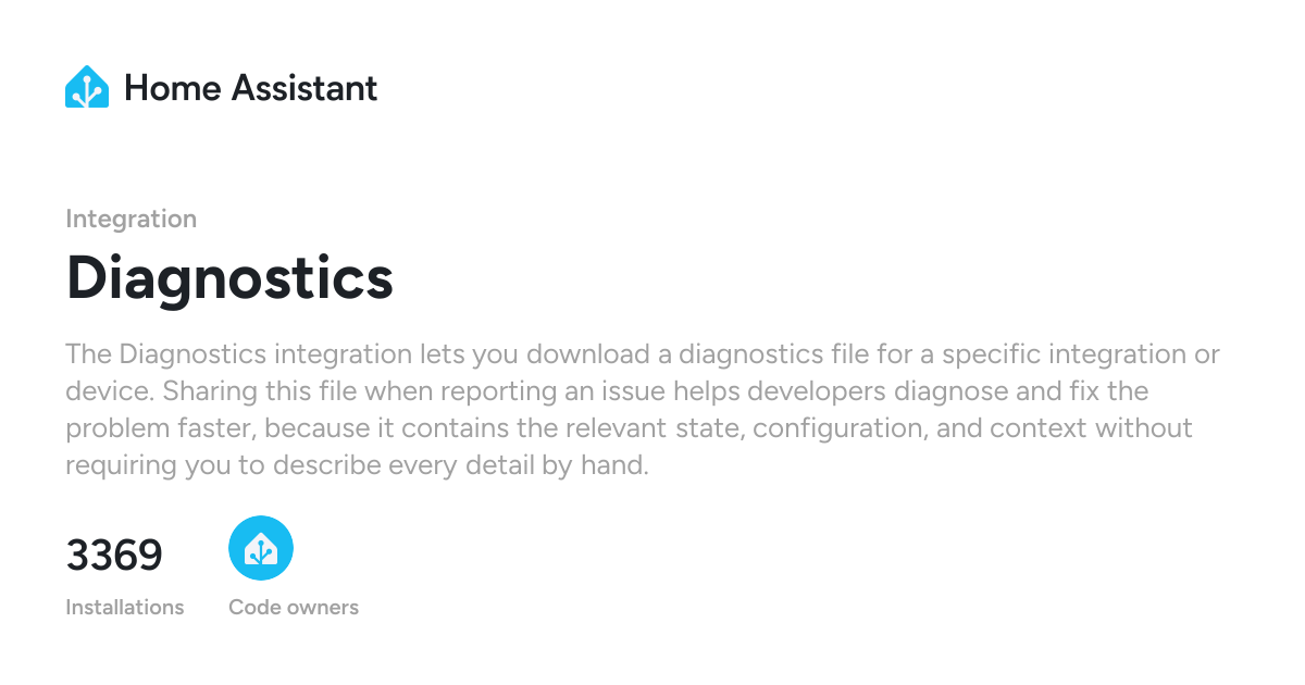 Diagnostics - Home Assistant