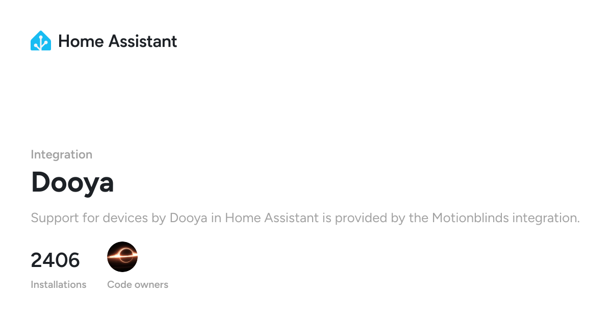 Dooya - Home Assistant