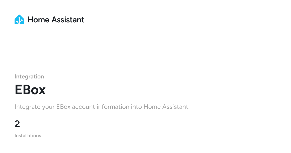 EBox - Home Assistant