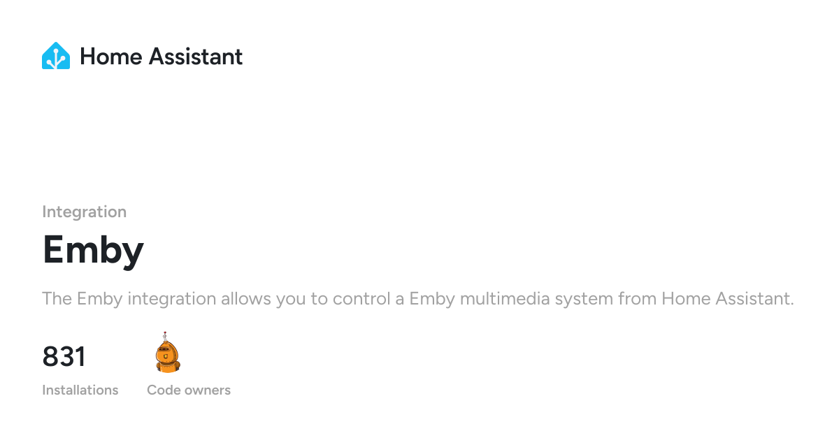 Emby - Home Assistant