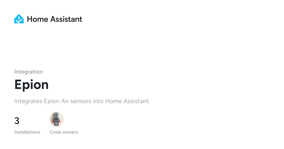 Epion - Home Assistant