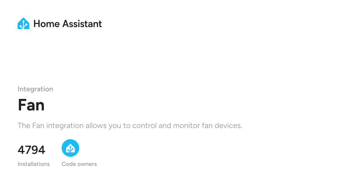 Fan - Home Assistant