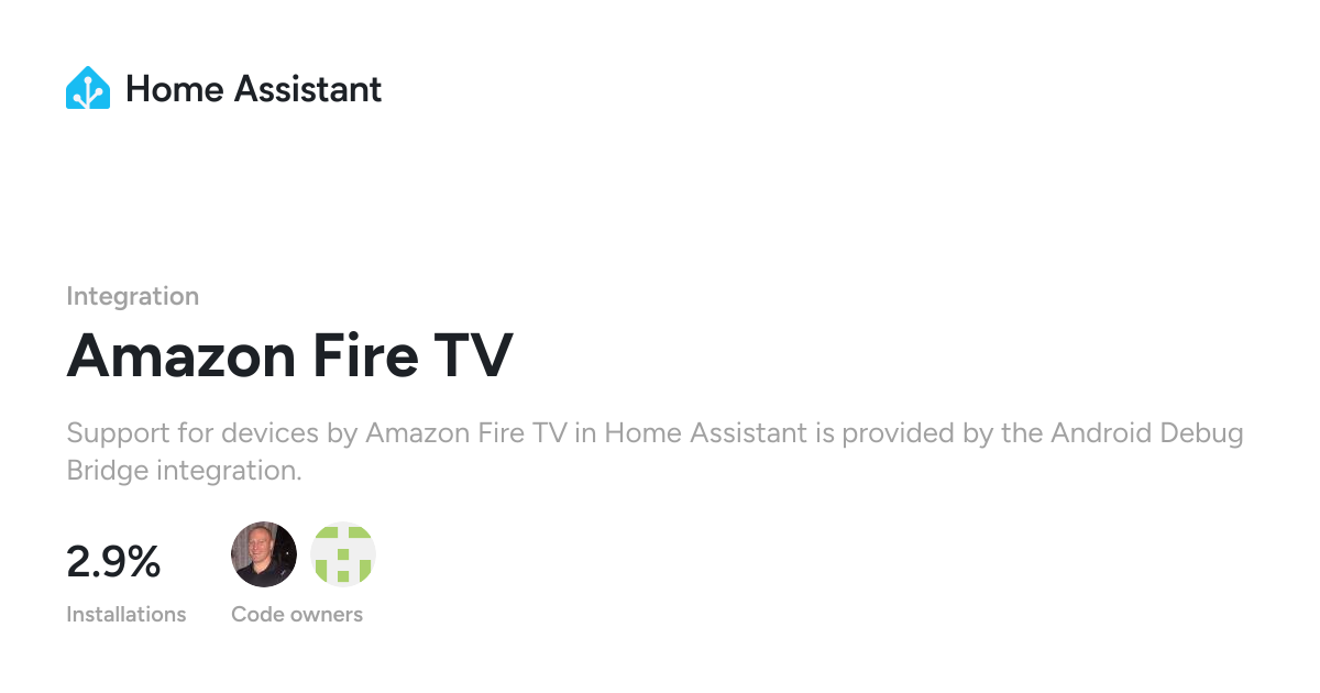 Amazon Fire TV - Home Assistant