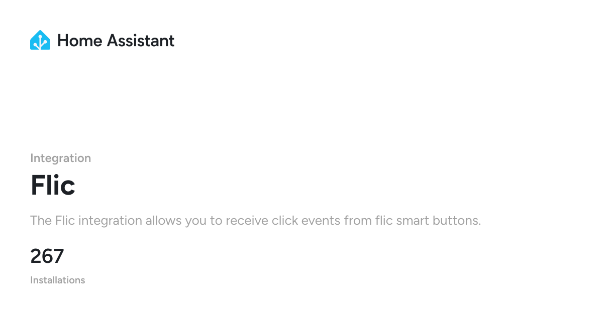 Flic - Home Assistant