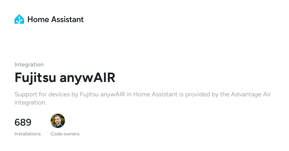 Fujitsu anywAIR - Home Assistant