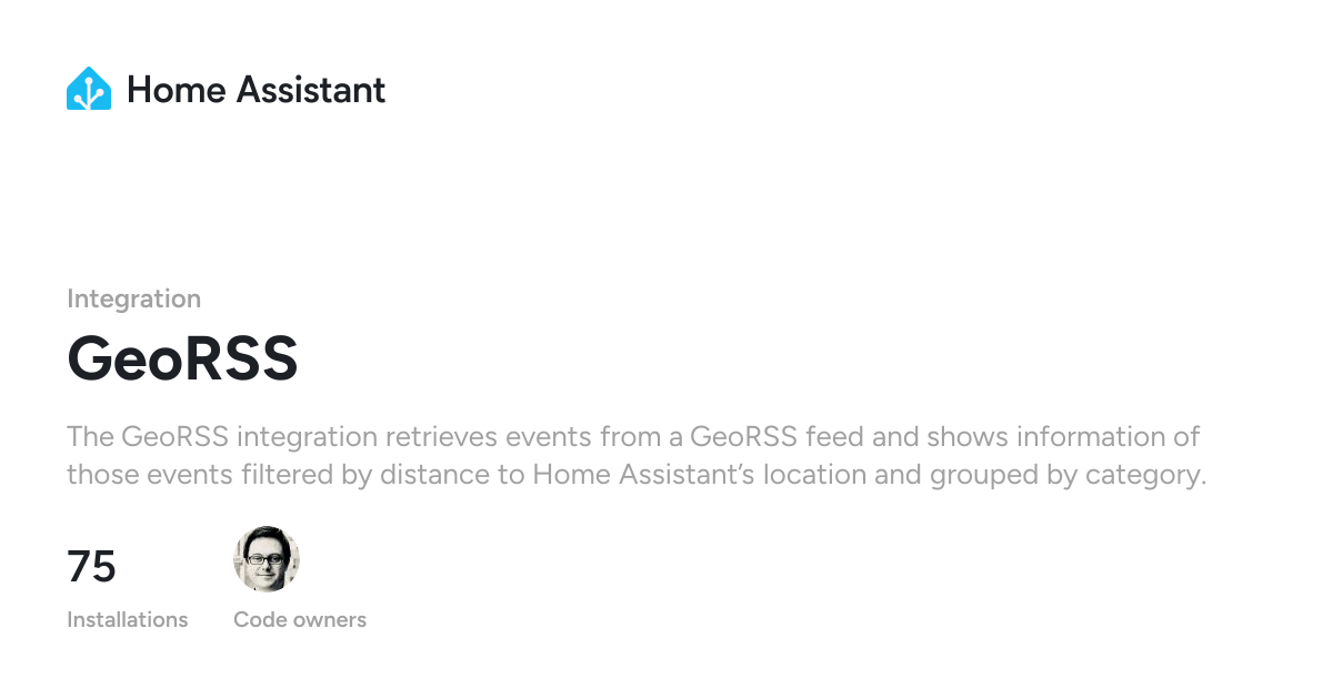 GeoRSS - Home Assistant