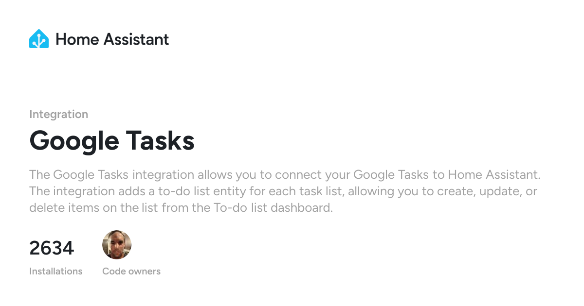 Google Tasks - Home Assistant