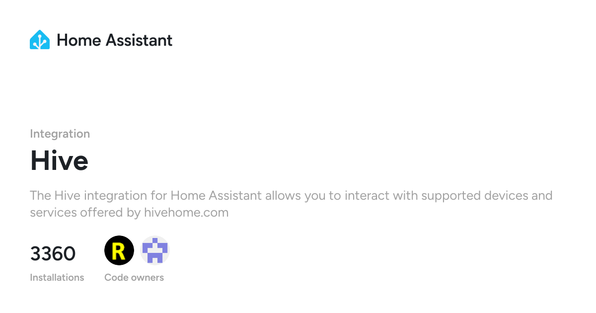 Hive - Home Assistant