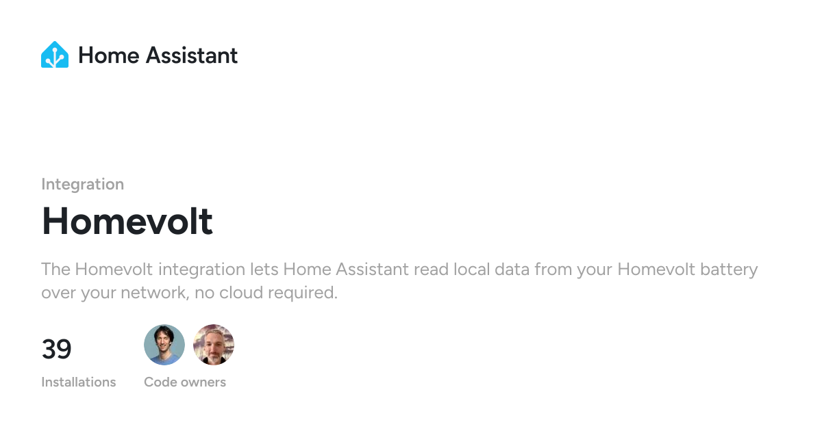 Homevolt - Home Assistant