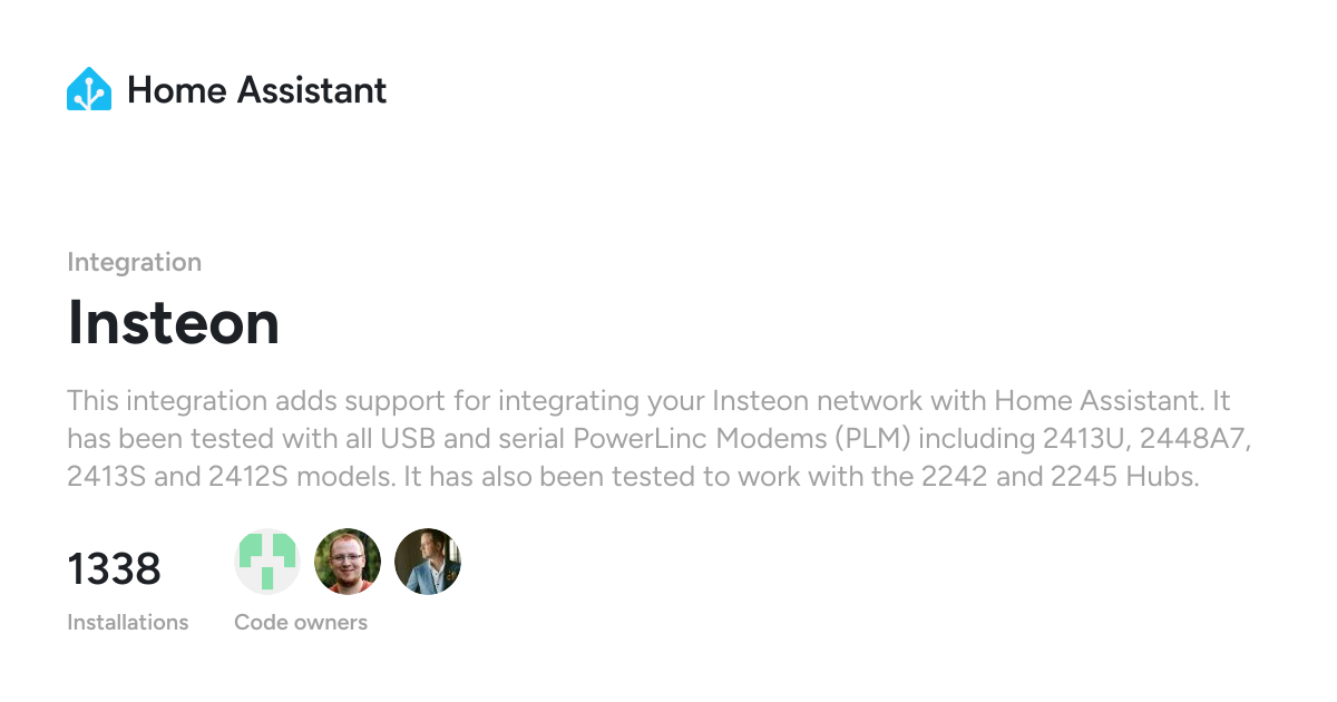 Insteon - Home Assistant