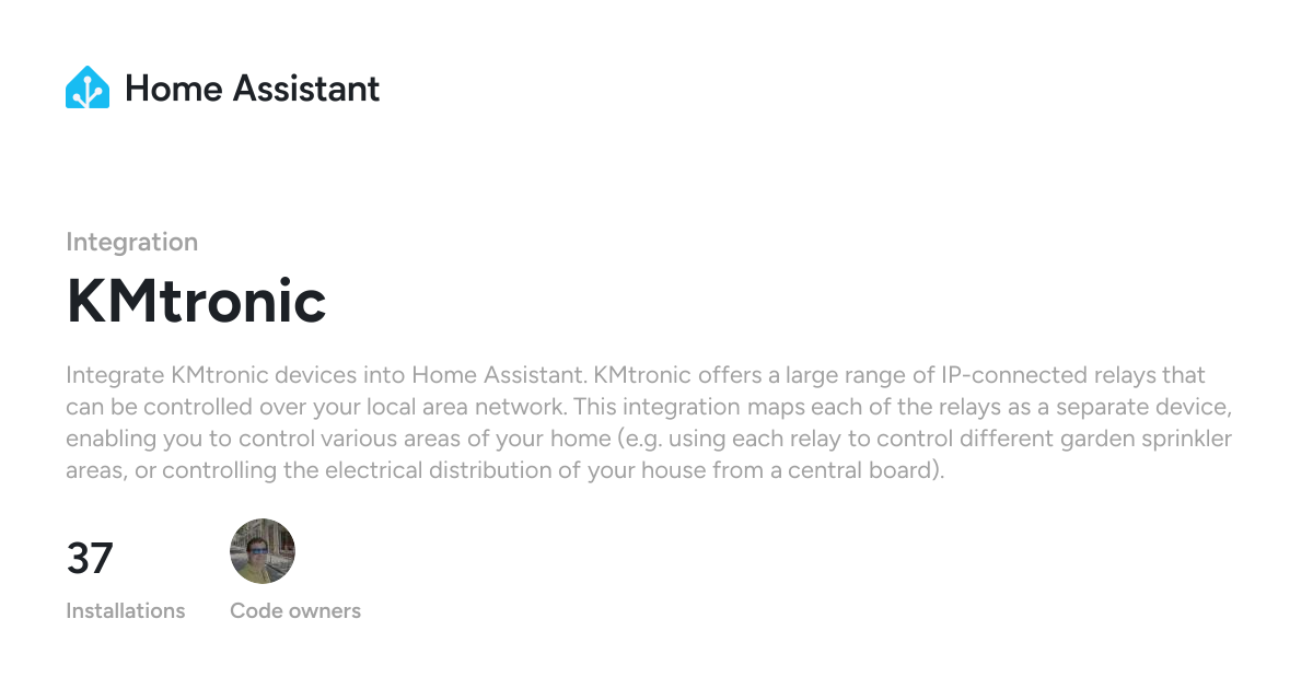 KMtronic - Home Assistant