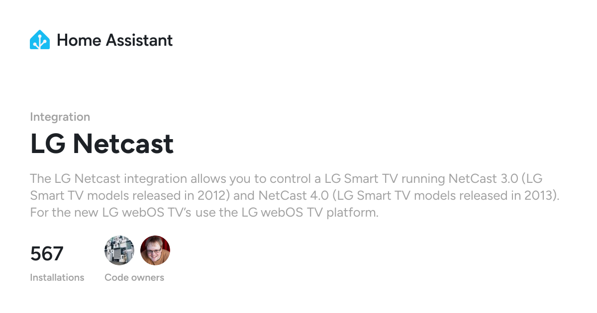 LG Netcast - Home Assistant