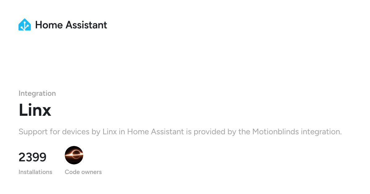 Linx - Home Assistant