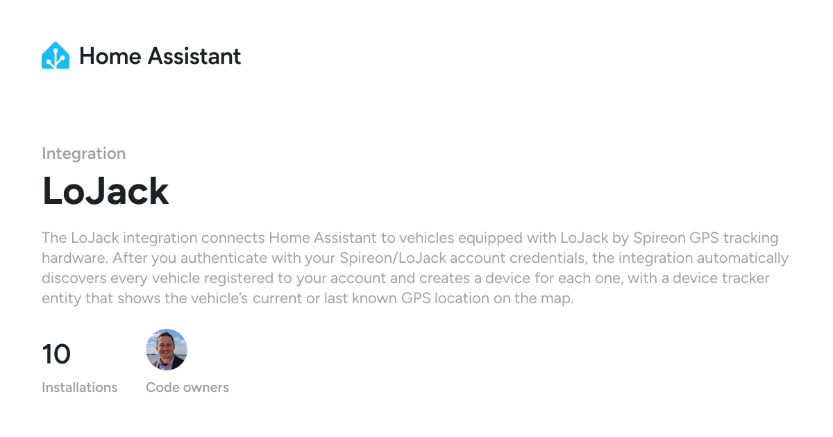 LoJack - Home Assistant