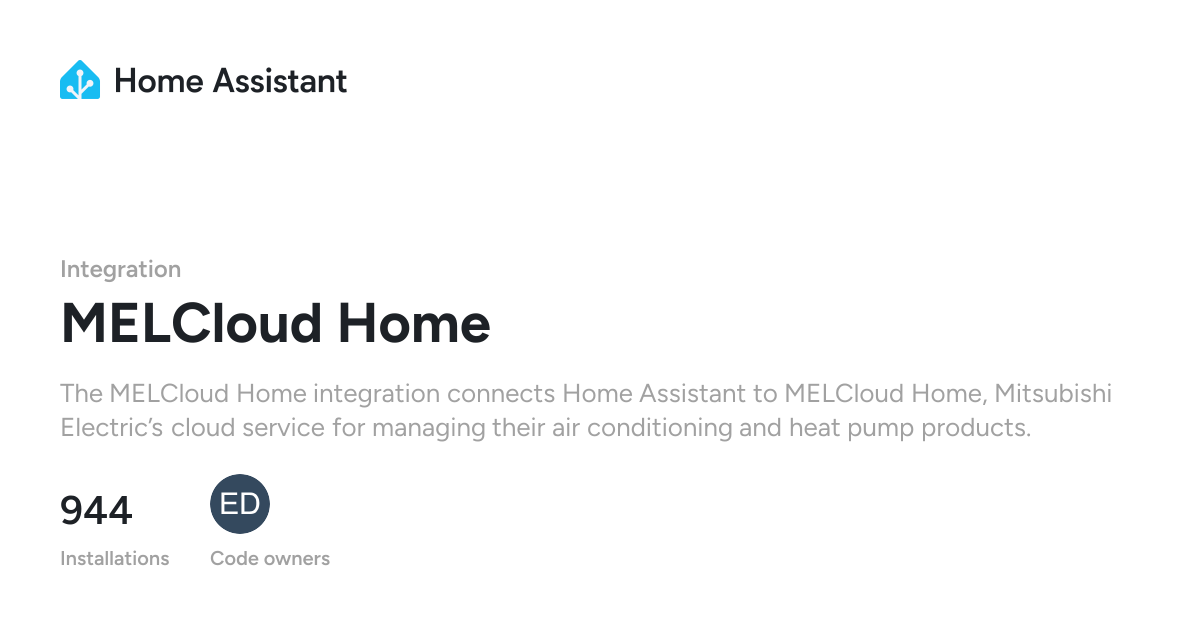 MELCloud Home - Home Assistant