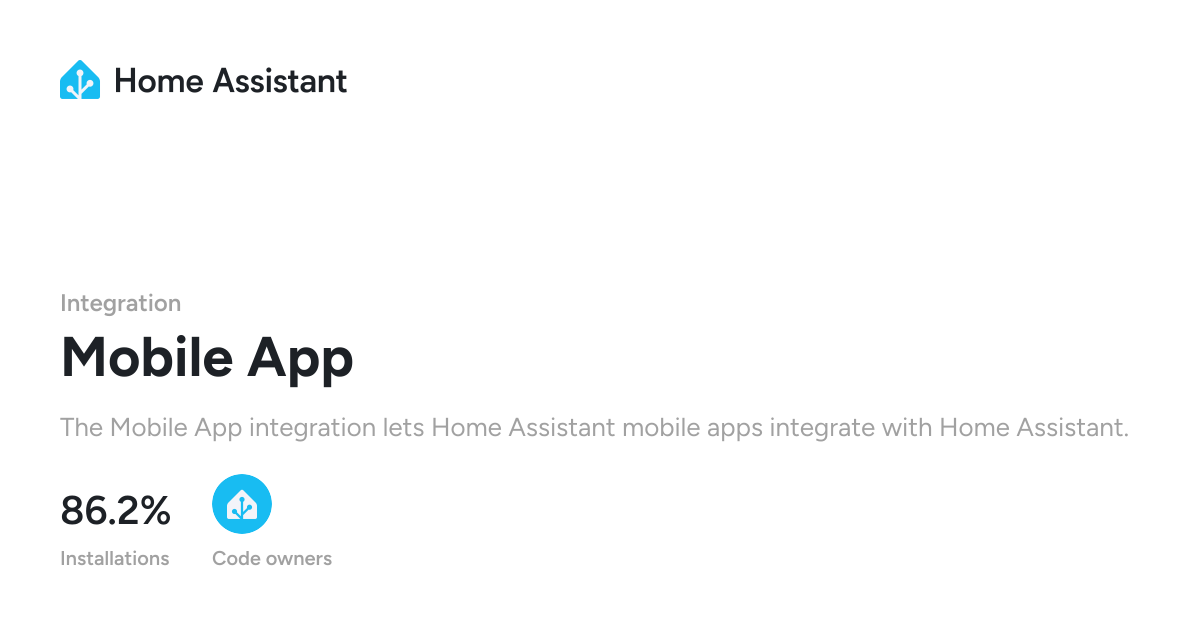 Mobile App - Home Assistant