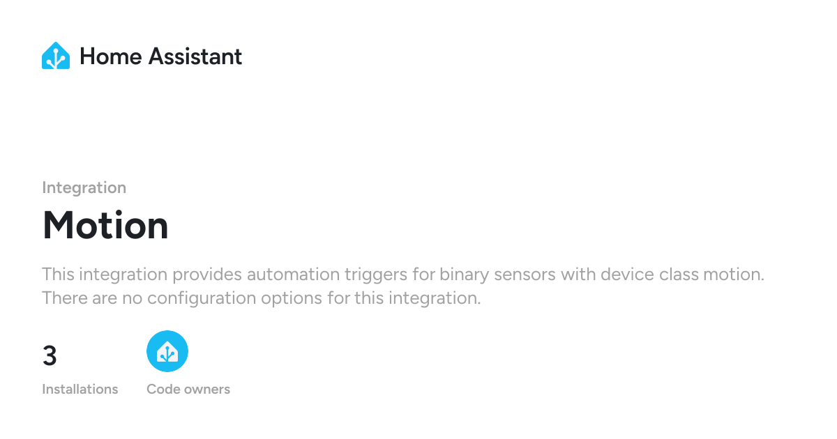 Motion - Home Assistant