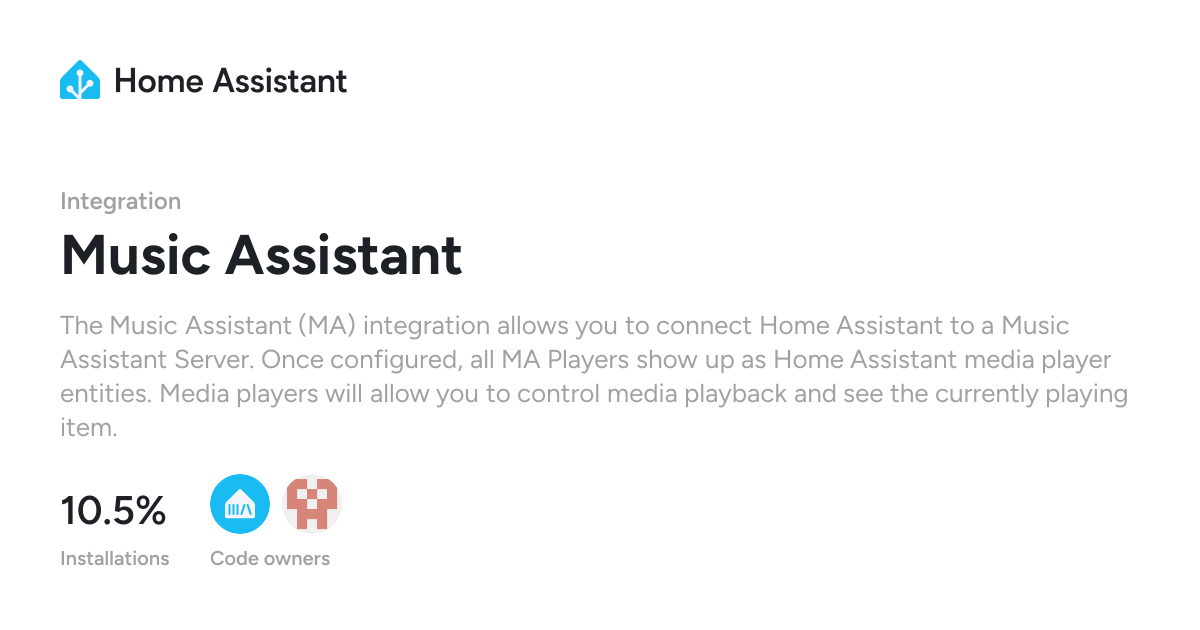 Music Assistant - Home Assistant
