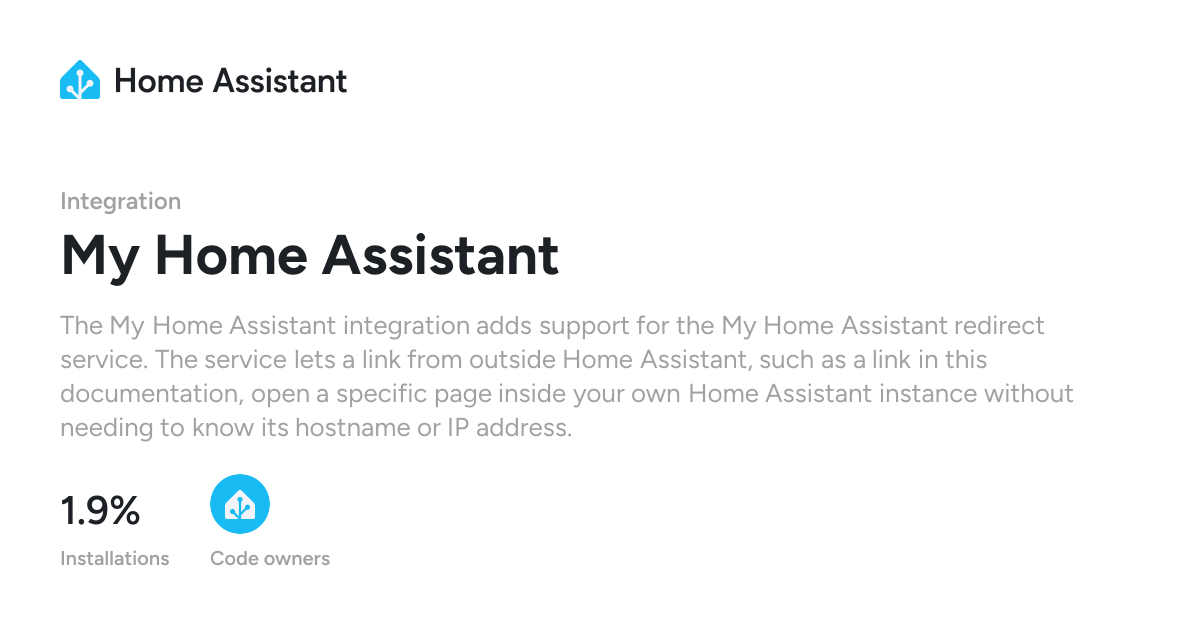 My Home Assistant - Home Assistant