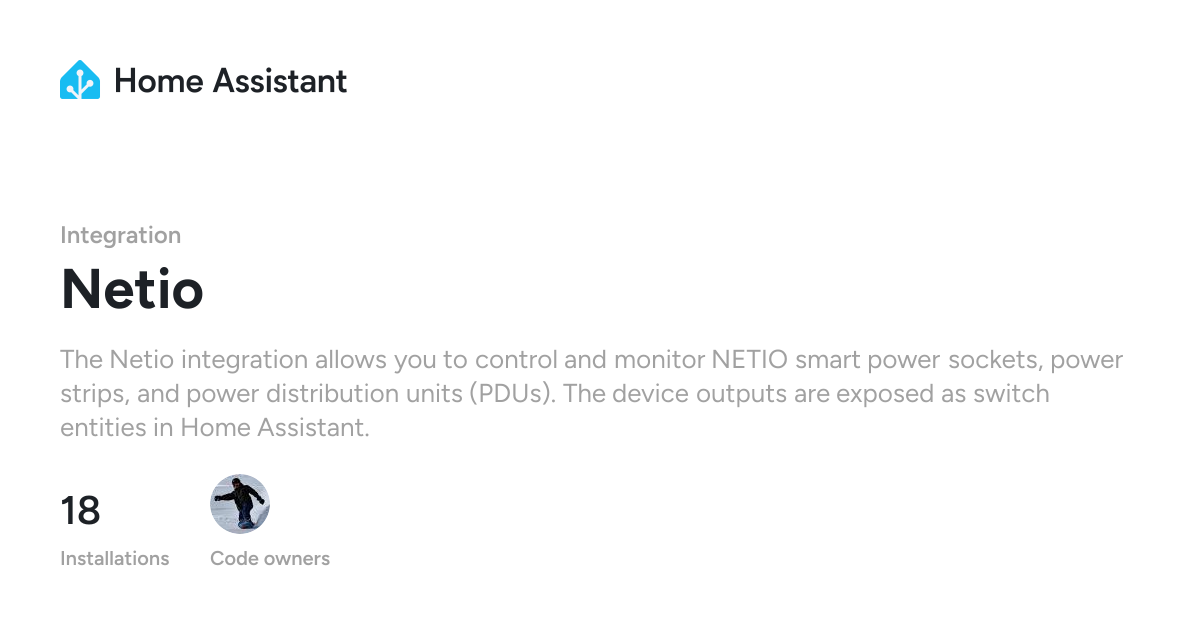 Netio - Home Assistant