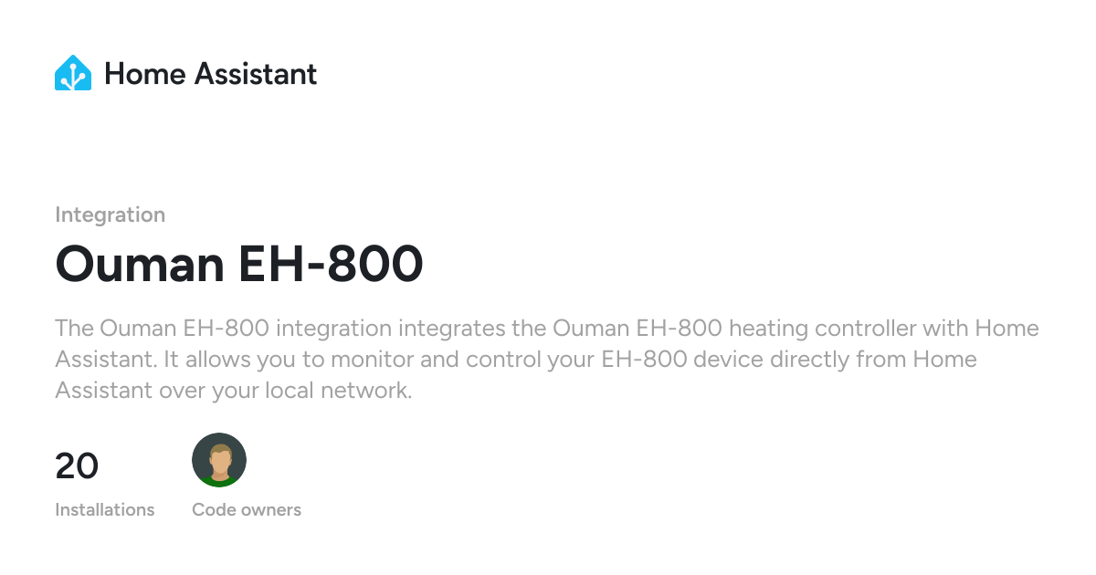 Ouman EH-800 - Home Assistant