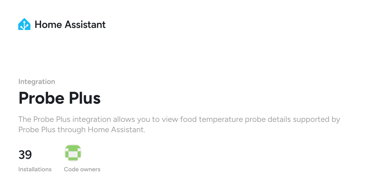 Probe Plus - Home Assistant