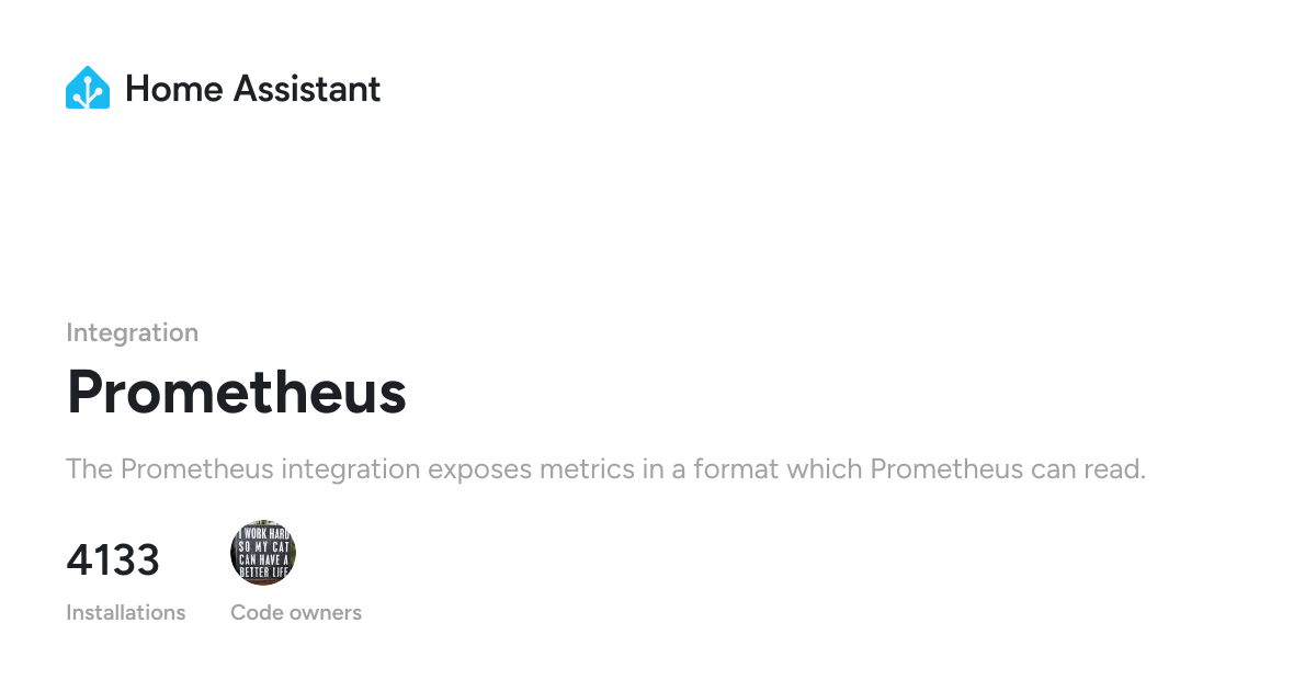 Prometheus - Home Assistant