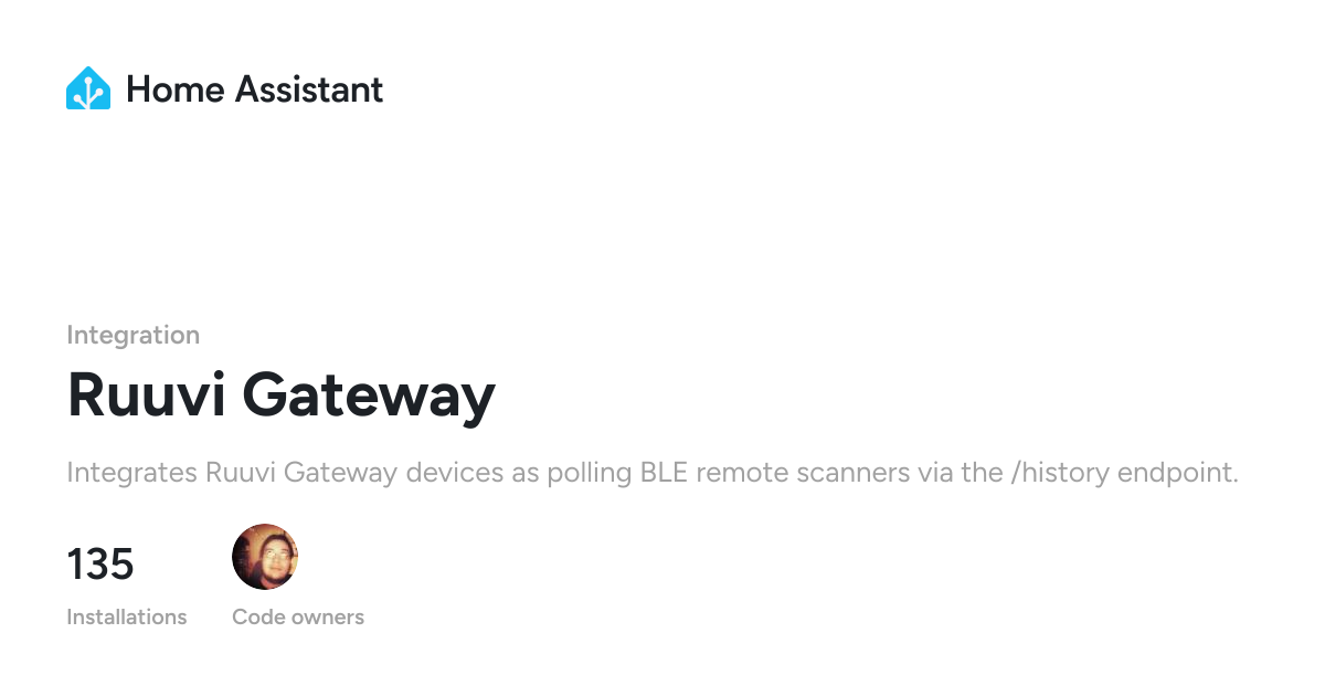 Ruuvi Gateway - Home Assistant