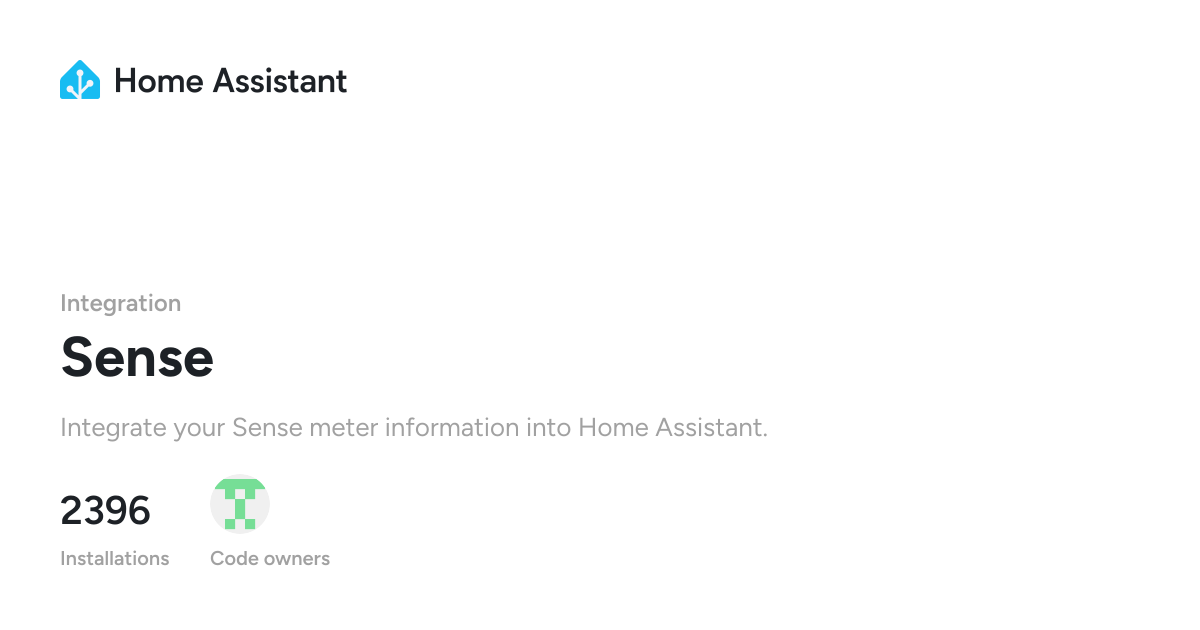 Sense - Home Assistant