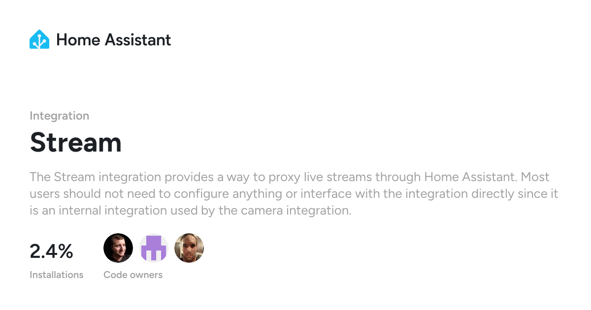 Stream - Home Assistant