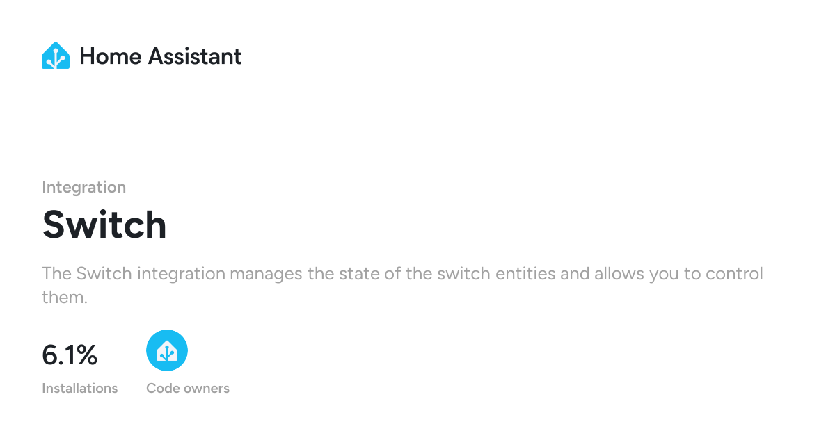 Switch - Home Assistant