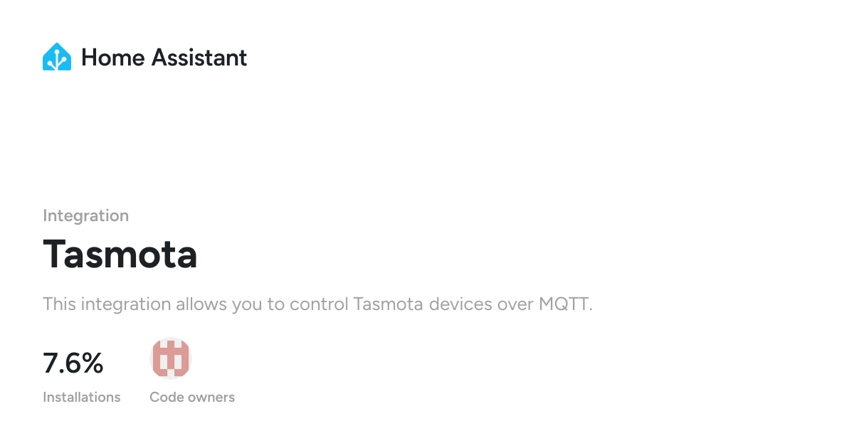 Tasmota - Home Assistant