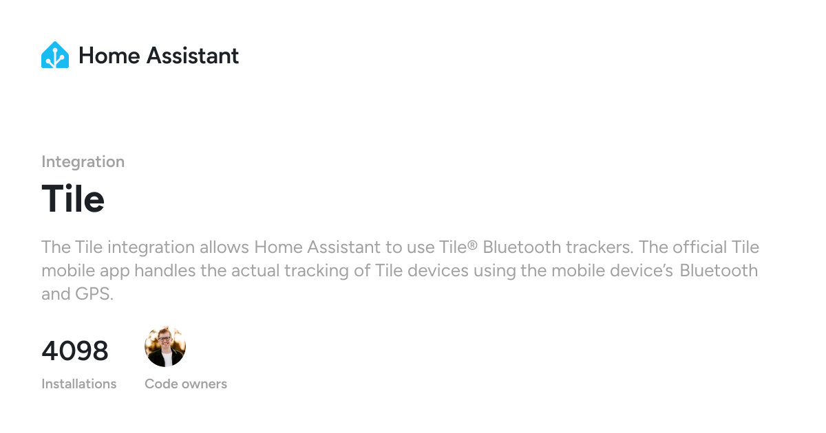 Tile - Home Assistant