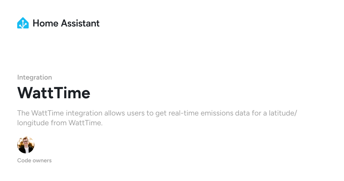 WattTime - Home Assistant