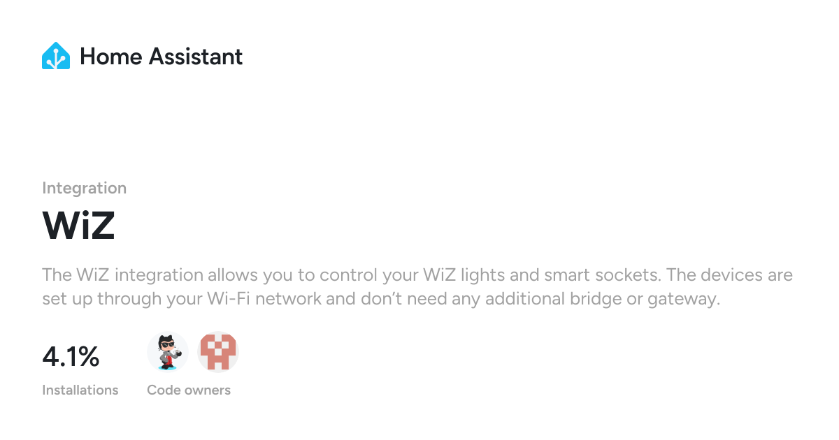 WiZ - Home Assistant