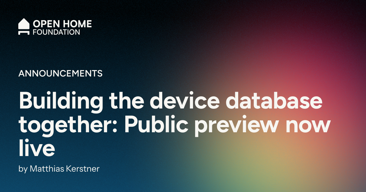 Building the device database together: Public preview now live